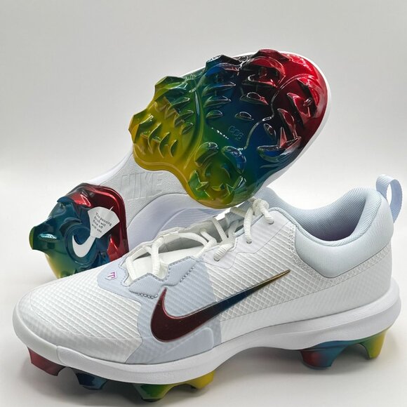 Men's Nike Force Trout 9 Pro MCS 'Rainbow' Baseball Cleats FB2908-106 Size 10 - Picture 5 of 10